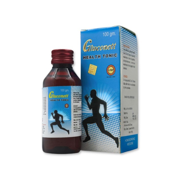 Gluconett, homoeopathic health tonic, fatigue remedy, natural ingredients, energy booster Homoeopathic Medicine for Fatigue