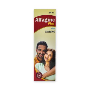 Burnett’s Alfaginc Plus, ginseng tonic, natural energy booster, homoeopathic medicine, health and vitality