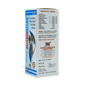 allergoklean, natural allergy relief, homeopathic medicine, cold and cough remedy, nasal congestion, sneezing, itching, coryza, hoarseness